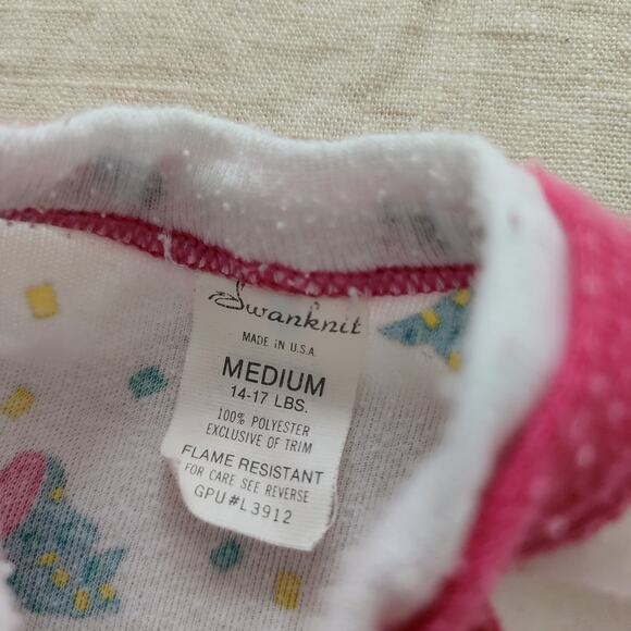 Vintage Bows Footed Pjs 3-6 months - Picture 6 of 8